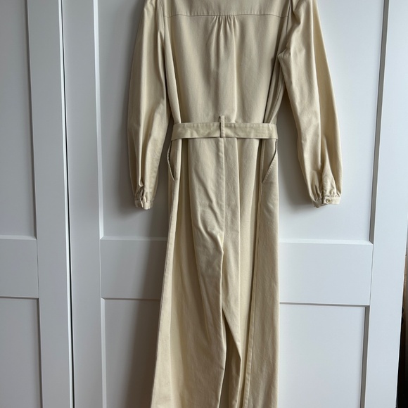 Oliver Bonas Tan Jumpsuit with Tie - Picture 2 of 12